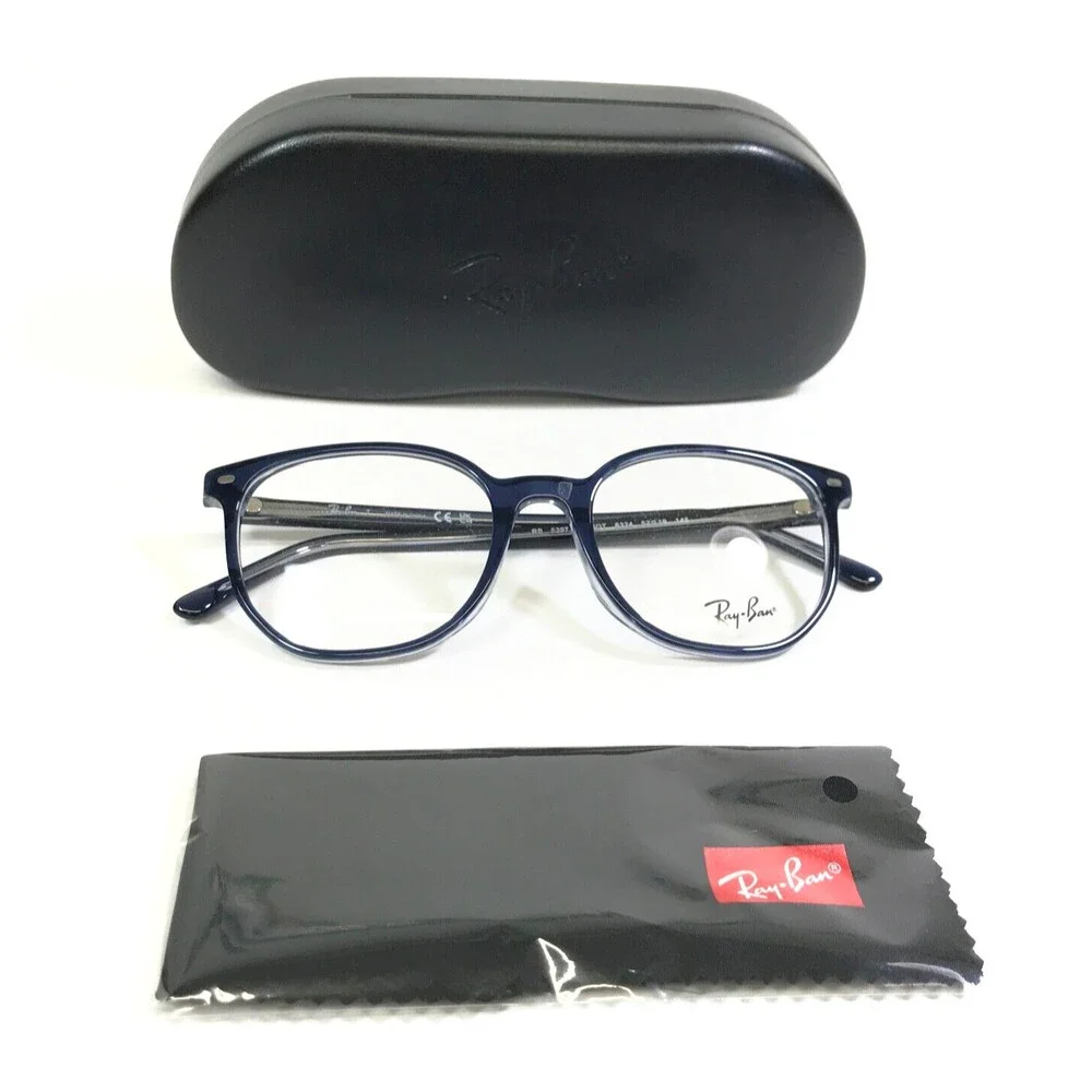 Ray-Ban Eyeglasses Frames RB5397 ELLIOT 8324 Blue Clear Square 52-19-145
